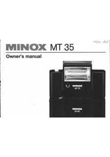 Minox MT 35 manual. Camera Instructions.